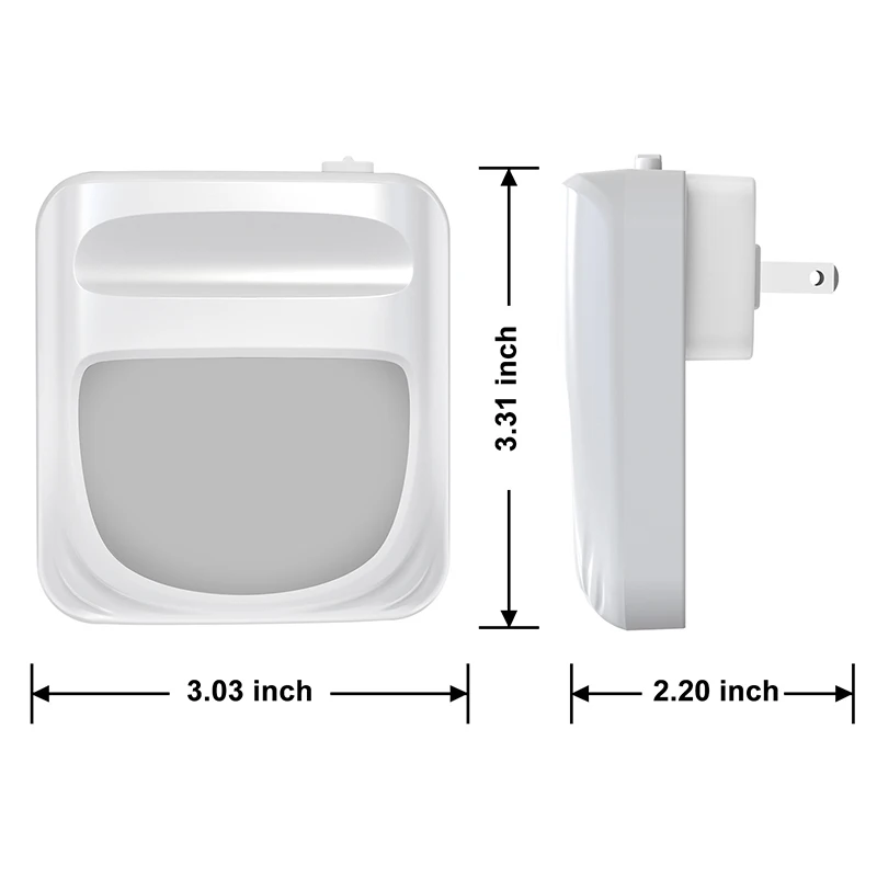 

LED Night Light Motion Sensor Wall Plug-In Light Sensor Control LED Night Light For Kitchen Cabinet Wardrobe Bedroom Light Lamps