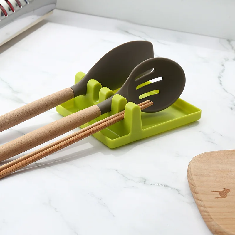 1Pcs Kitchen multi-function Silicone Storage Rack Spoon Racks Spatula Mats Tableware Non-slip Mat Cooking Tools | Дом и сад