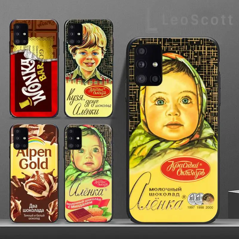 Вилли Вонка Бар с золотистый шоколад чехол для телефона Samsung A40 A50 A51 A71 A20E A20S S8 S9 S10