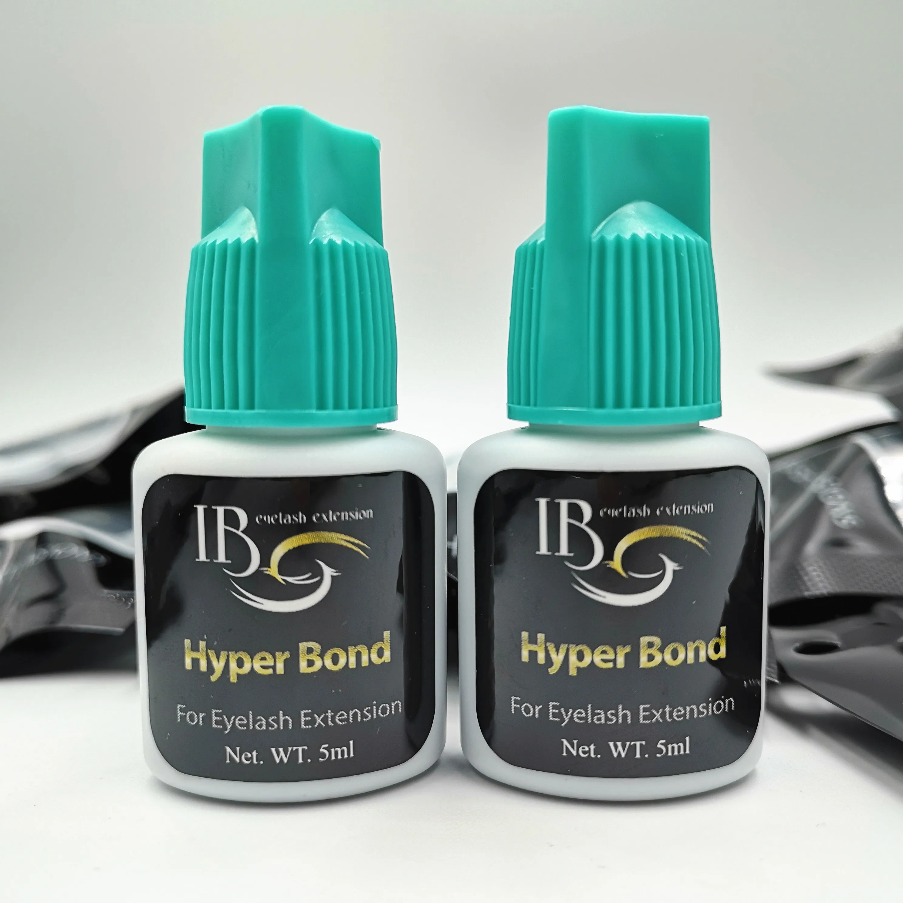 2 бутылки Корея IB ibeauty Hyper Bond 0,5 s клей быстрое высыхание клей для ресниц синяя кепка циан 5 мл