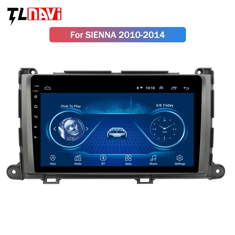 DSP ips экран 4G ram 64G rom Android 9,0 Автомобильный gps для Toyota Sienna Радио стерео экран Аудио приемник навигация без DVD плеера