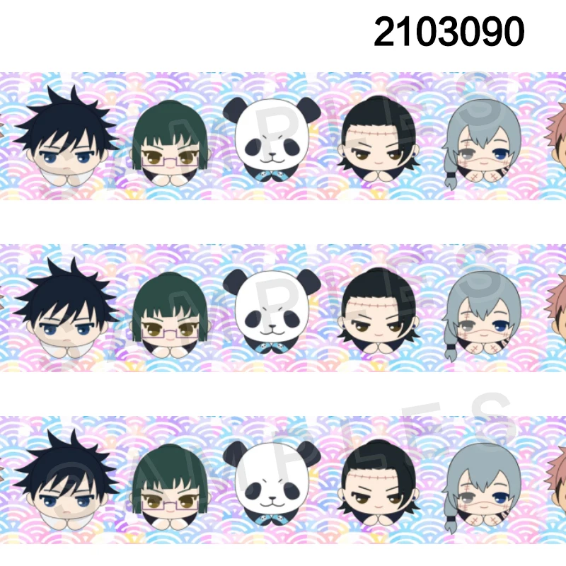 Японский мультяшный персонаж аниме ююютсу кайсен печатная корсажная/атласная