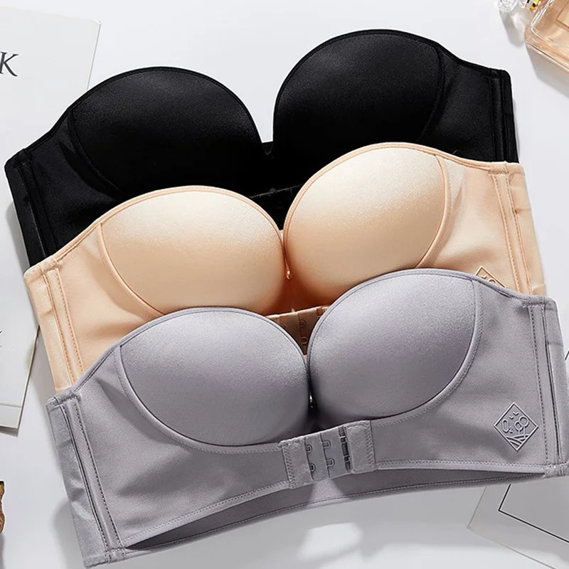 

Бюстгальтер пуш-ап с мягкими чашечками, невидимый бюстгальтер без бретелек, бюстгальтер без бретелек, чашка без бретелек, 1 шт.