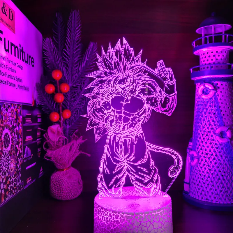 

Dragonball AF Super Saiyan 5 Sun Goku LEd Light for Kids 7/16 Colors Change LED Night Light Anime Gifts Dragon Ball Z 3d Lamp