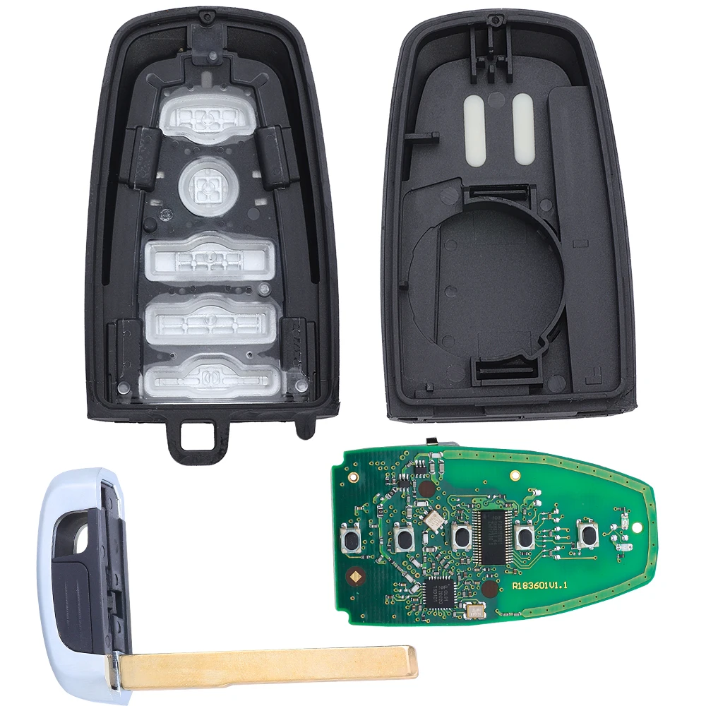 Замена умного ключа DIYKEY M3N-A2C931426 с 5 кнопками и частотой 902 МГц для Ford Expedition Explorer 2017-2019 JL1T-15K601-BB 164-R8198.