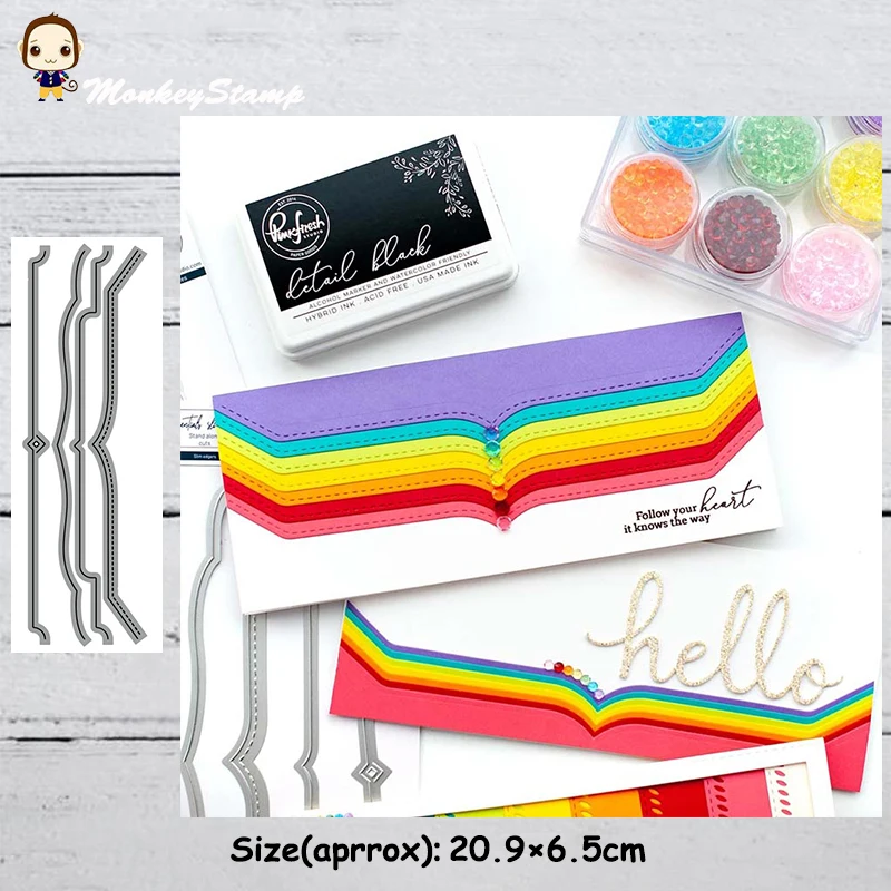 Обезьянка 4 шт./компл. металлические режущие трафареты для скрапбукинга