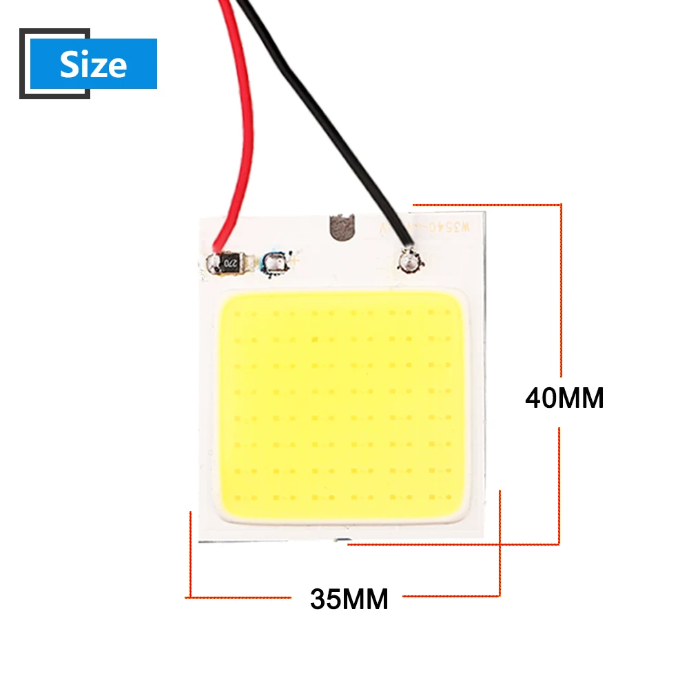 50X DC12/24V COB 48 SMD Светодиодная Панель светильник для грузовых автомобилей чтение