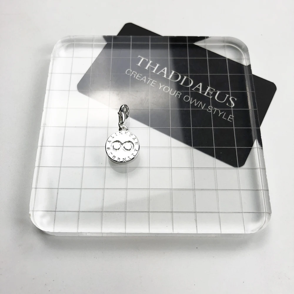 Талисманы бесконечные символ 925 пробы Серебряные кулоны из нержавеющей стали