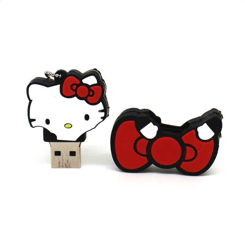 Милый USB флеш накопитель 4 ГБ 8 16 32 64 Kitty Cat карта памяти мультяшный 128 U диск|USB