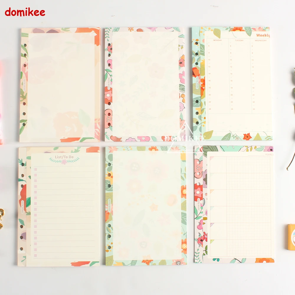 Новый милый оригинальный креативный спиральный переплетенный блокнот с 6