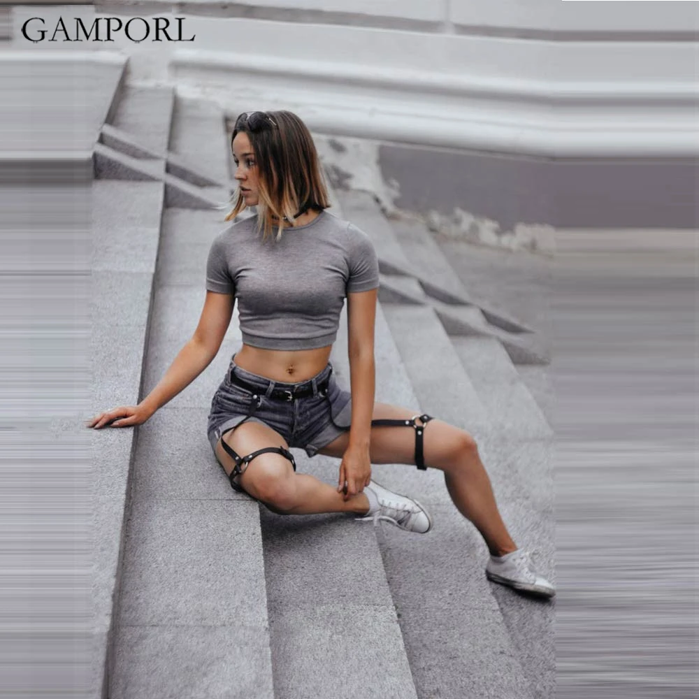 GAMPORL женский пояс на талии клетка для ног тела бондаж подвязки чулок ремень