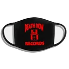 Черная маска из 100% хлопка с красным логотипом DEATH ROW RECORDS