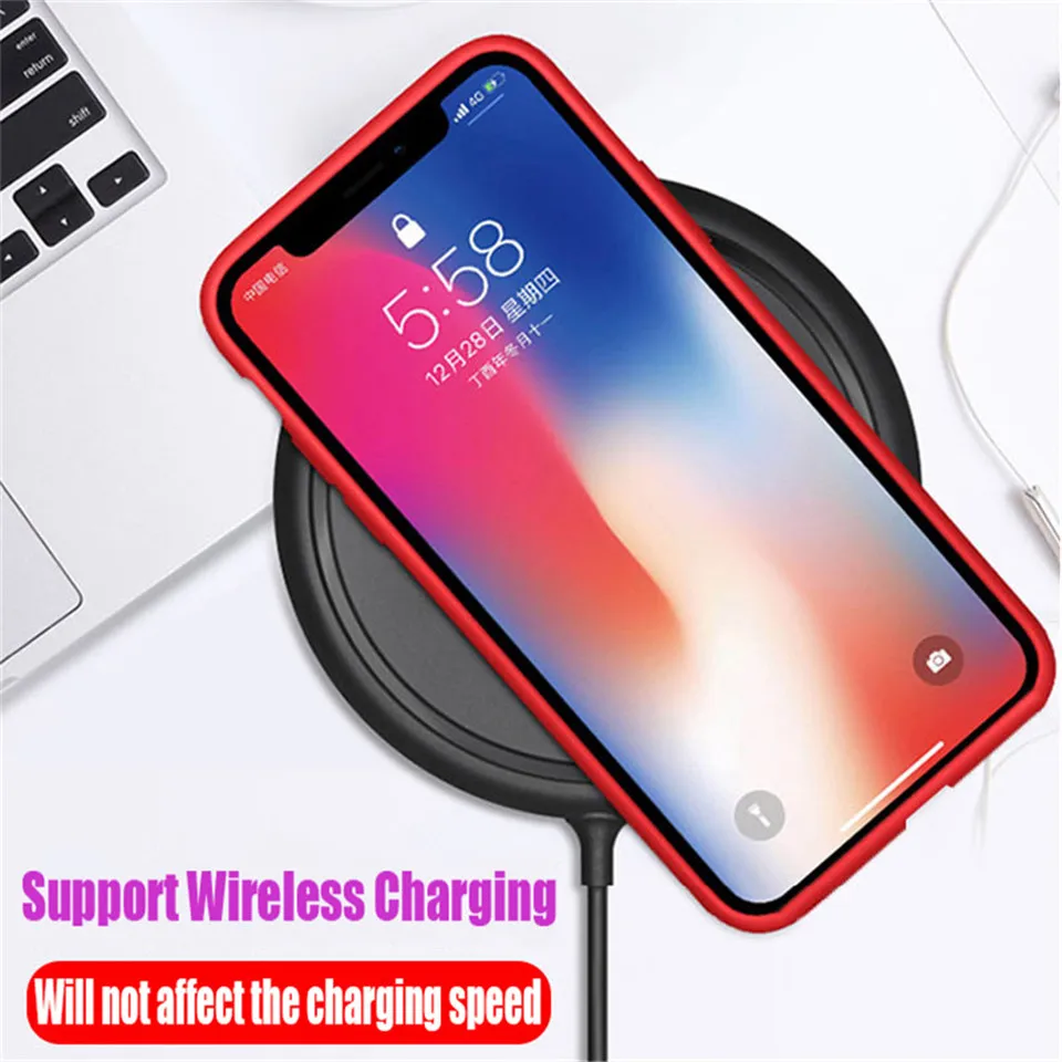 Original Simple Color Silicone Phone Case for iPhone 6 6S 7 8 Plus Cute Candy Color Soft Back Cover for iPhone XR XS Max Cases images - 6
