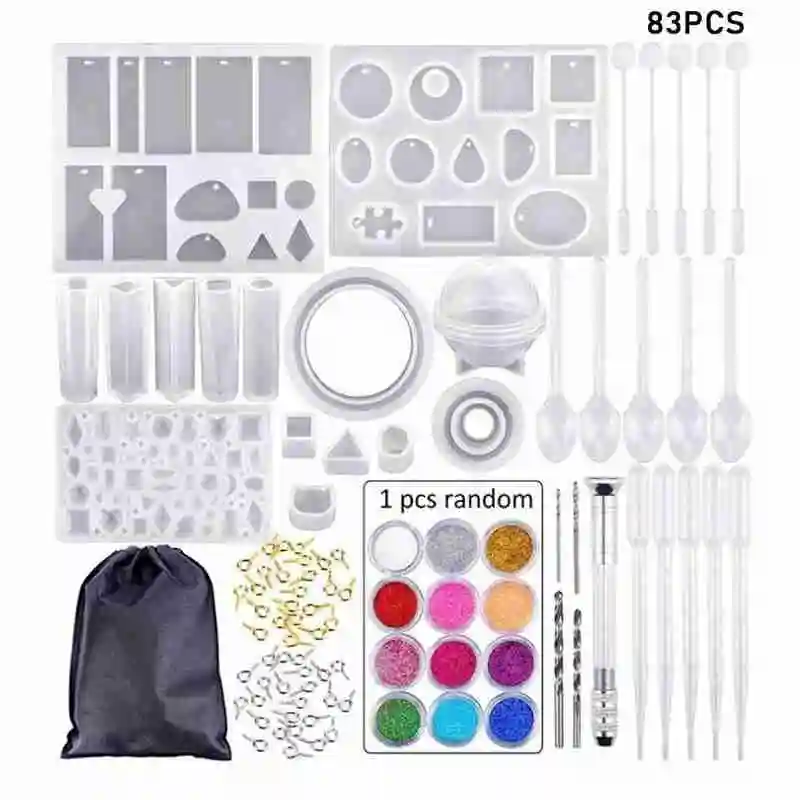 83 шт. набор кристаллических клеевых форм ручной работы инструментов для