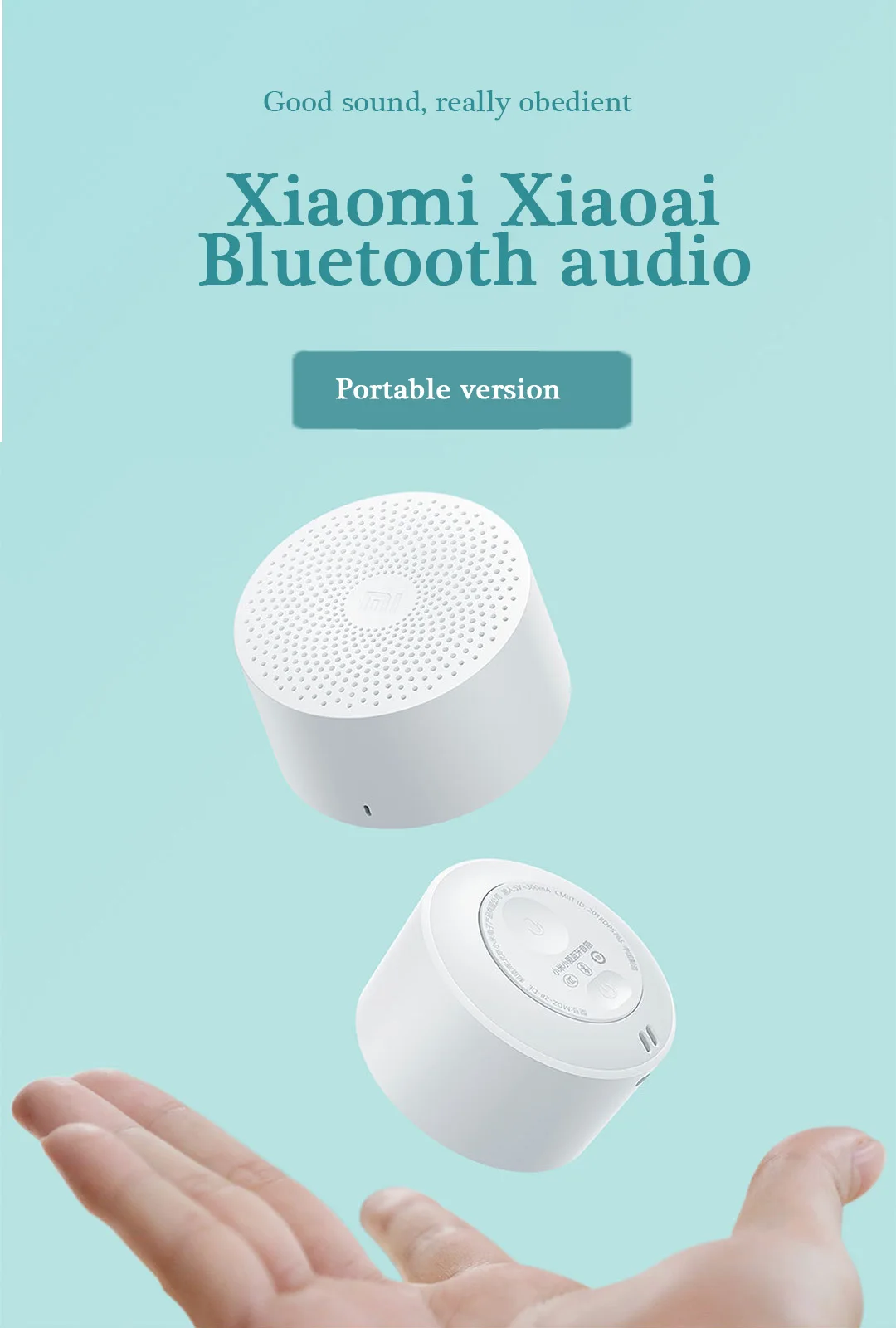 Xiaomi Xiaoai портативный Bluetooth беспроводной динамик AI «умное» Голосовое управление модный мини-динамик