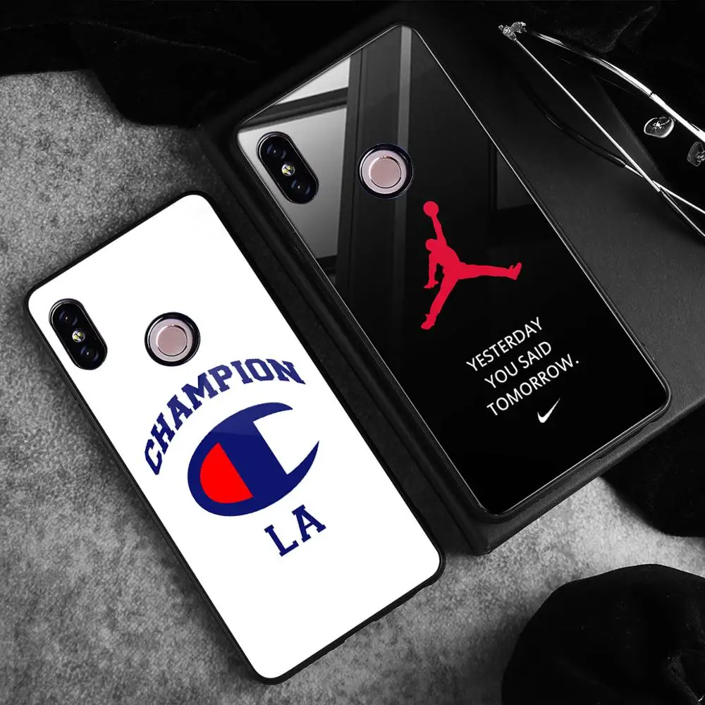 Спортивный чехол из закаленного стекла для Redmi Note 6 7 5 Pro телефона ТПУ с рамкой |