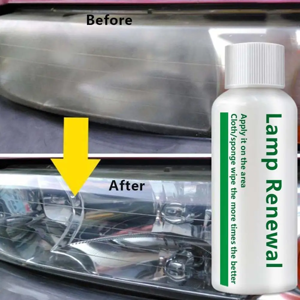 

20/50 Ml Car Headlight Coating Restoration Kit Auto Refurbishment Headlight Tool Repair Fluid Agent Car Polishing Liquid Ca S9G2
