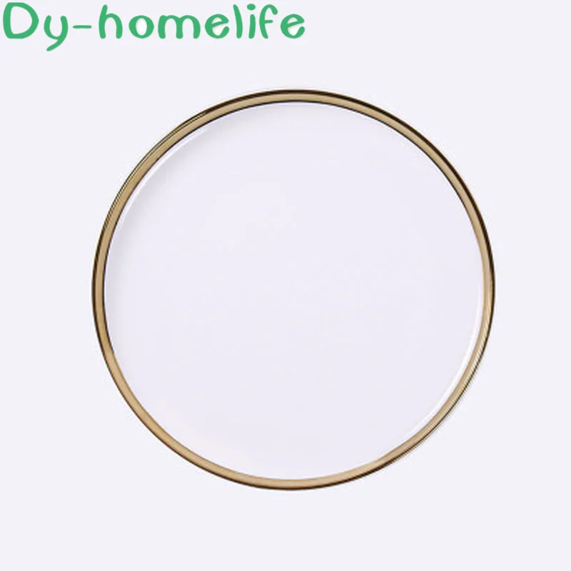 

8/10 Ins Net Red Creative Round Phnom Penh Ceramic Plate Hotel Western Food Plate Home Kitchen Supplies Fruit Salad Plate Dish