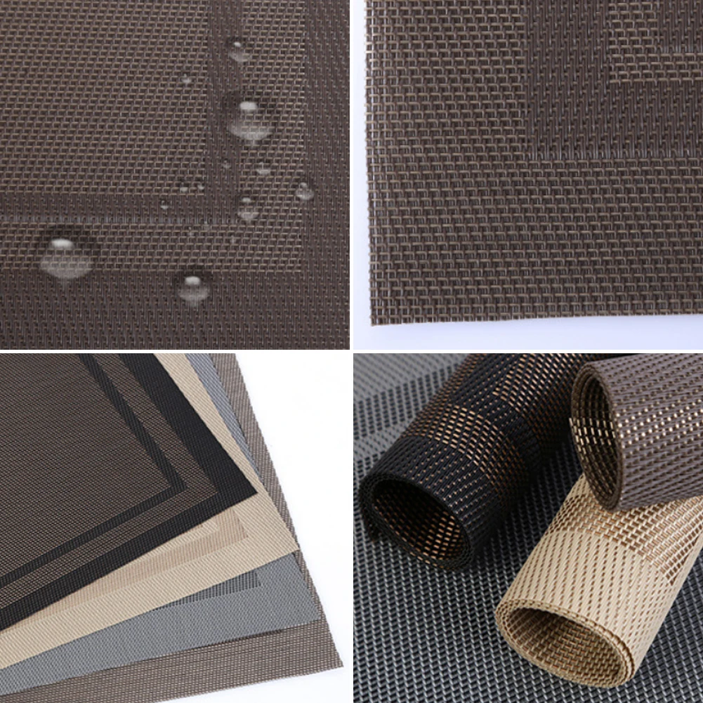 Прямоугольные экологически чистые водонепроницаемые коврики из ПВХ с защитой от