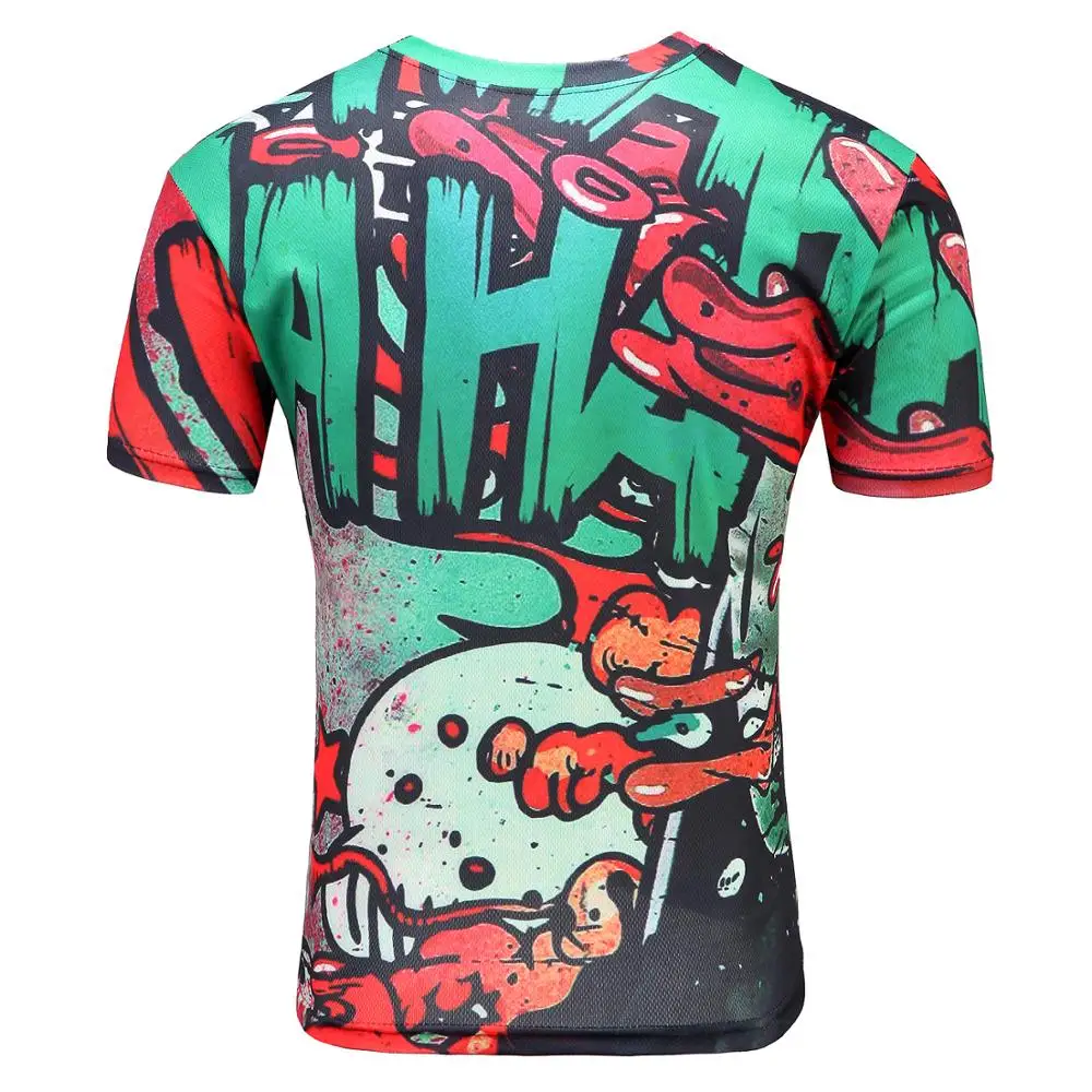 2019 Новая мужская летняя футболка с принтом чернилами Мужская короткими рукавами