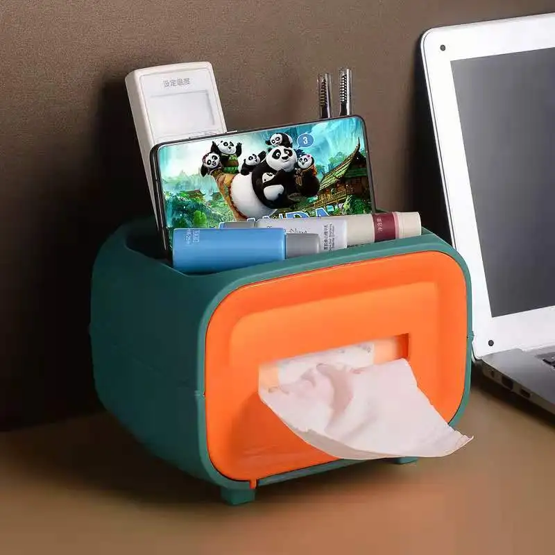 

Nordic Style Creative Magnetic Tissue Box Simple Multi-function Bedroom Remote Control Mobile Phone Storage Carton Home Decor