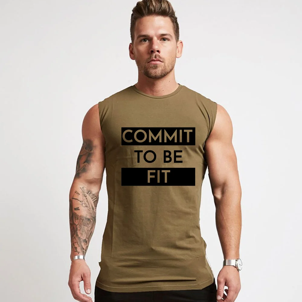 

Одежда для тренажерного зала, мужские майки для бодибилдинга, летняя повседневная рубашка без рукавов, мужская тренировочная хлопковая май...