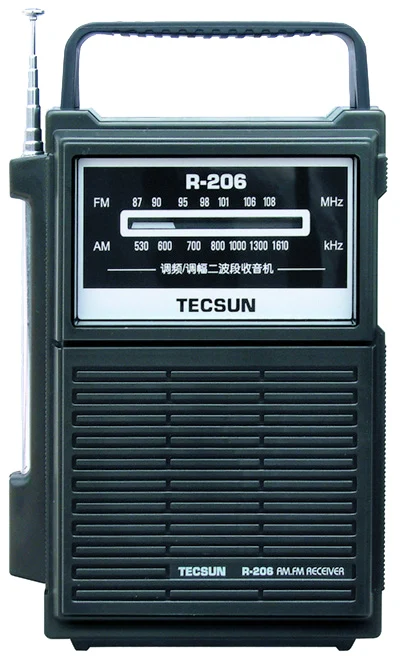 Радиоприемник TECSUN R-206 FM/MW Высокочувствительный цифровой приемник Desheng R206 для