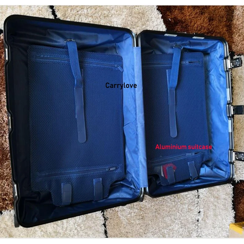 Carrylove 2" 24" 2" 29" дюймов роскошный брендовый Алюминиевый Чемодан, сумка на колесиках для путешествий