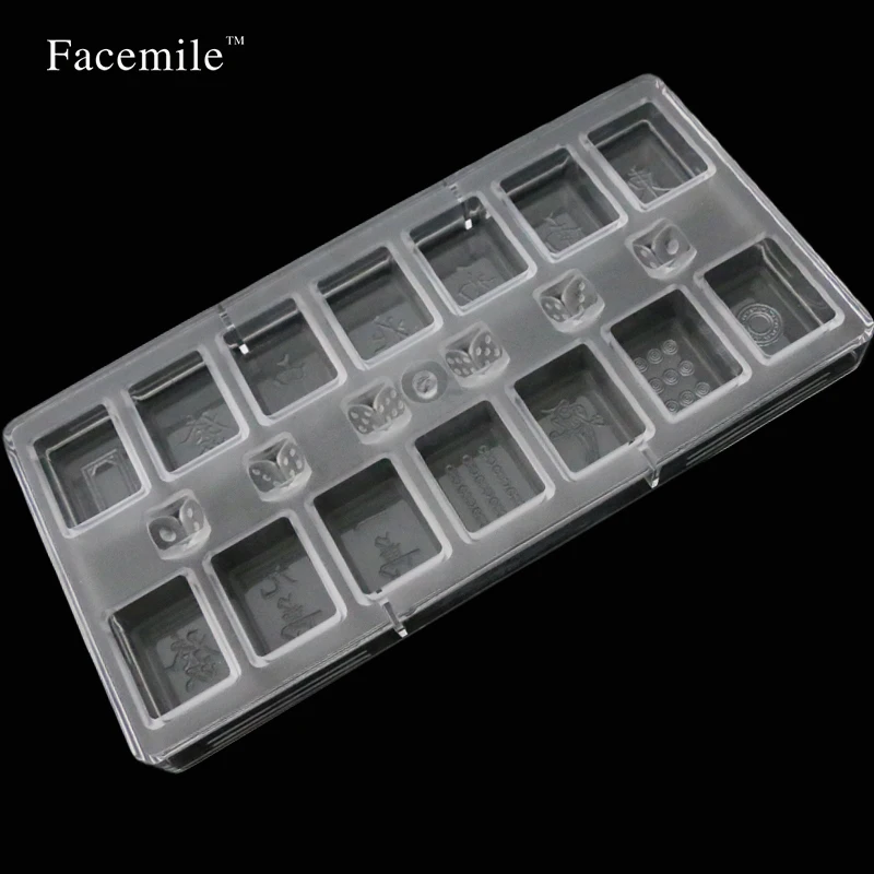 Пластиковая форма для украшения торта Прозрачная Маджонга мастики шоколада