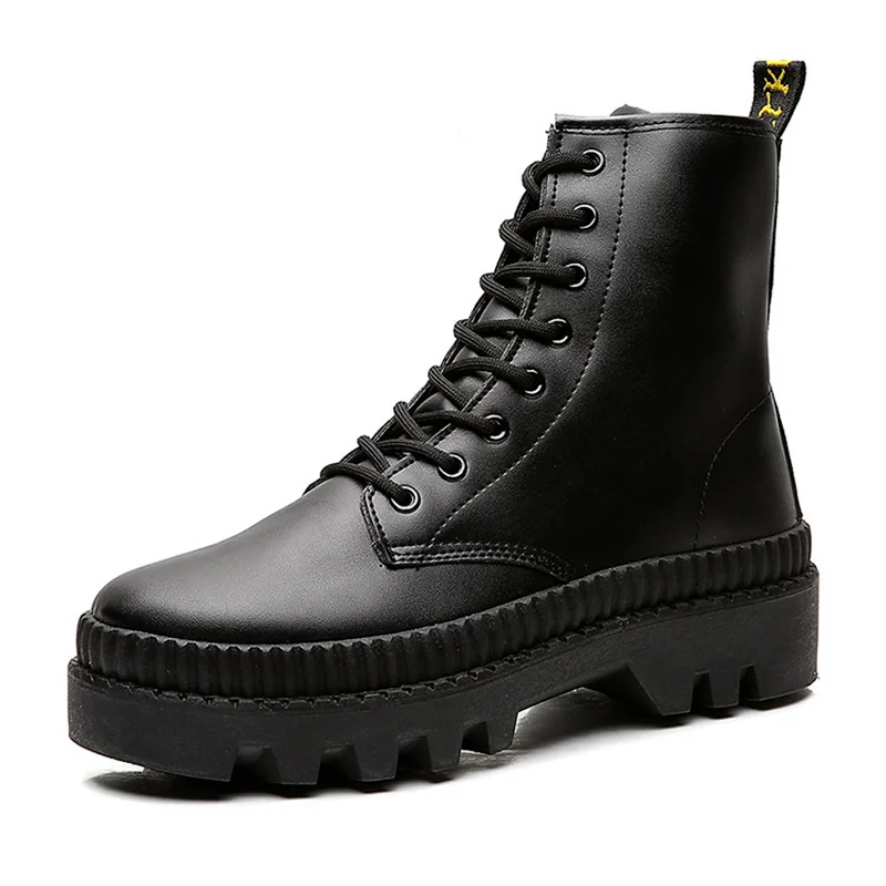 

Men's Boots Ins Tide Martin Boots Men's 2021 New High-top All-match British Style Short Boots Tooling Leather Shoes Men