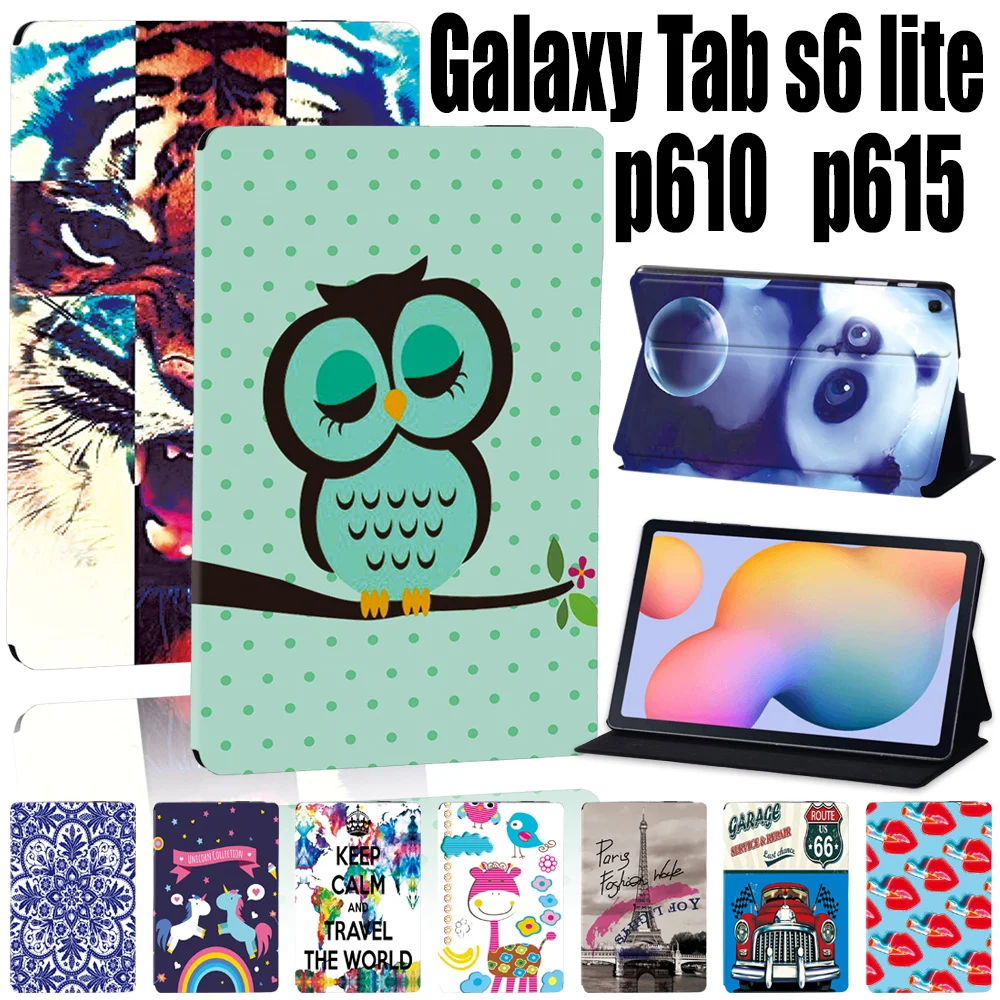 Чехол для планшета Samsung Galaxy Tab S6 Lite P615/ P610 10 4 дюйма кожаный чехол с защитой от