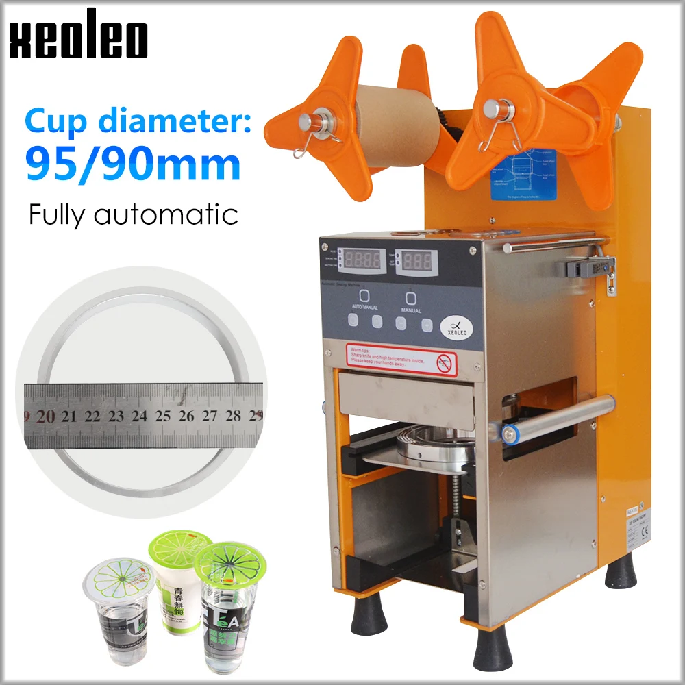 Полностью автоматическая машина для запечатывания стаканчиков Xeoleo 90/95 мм
