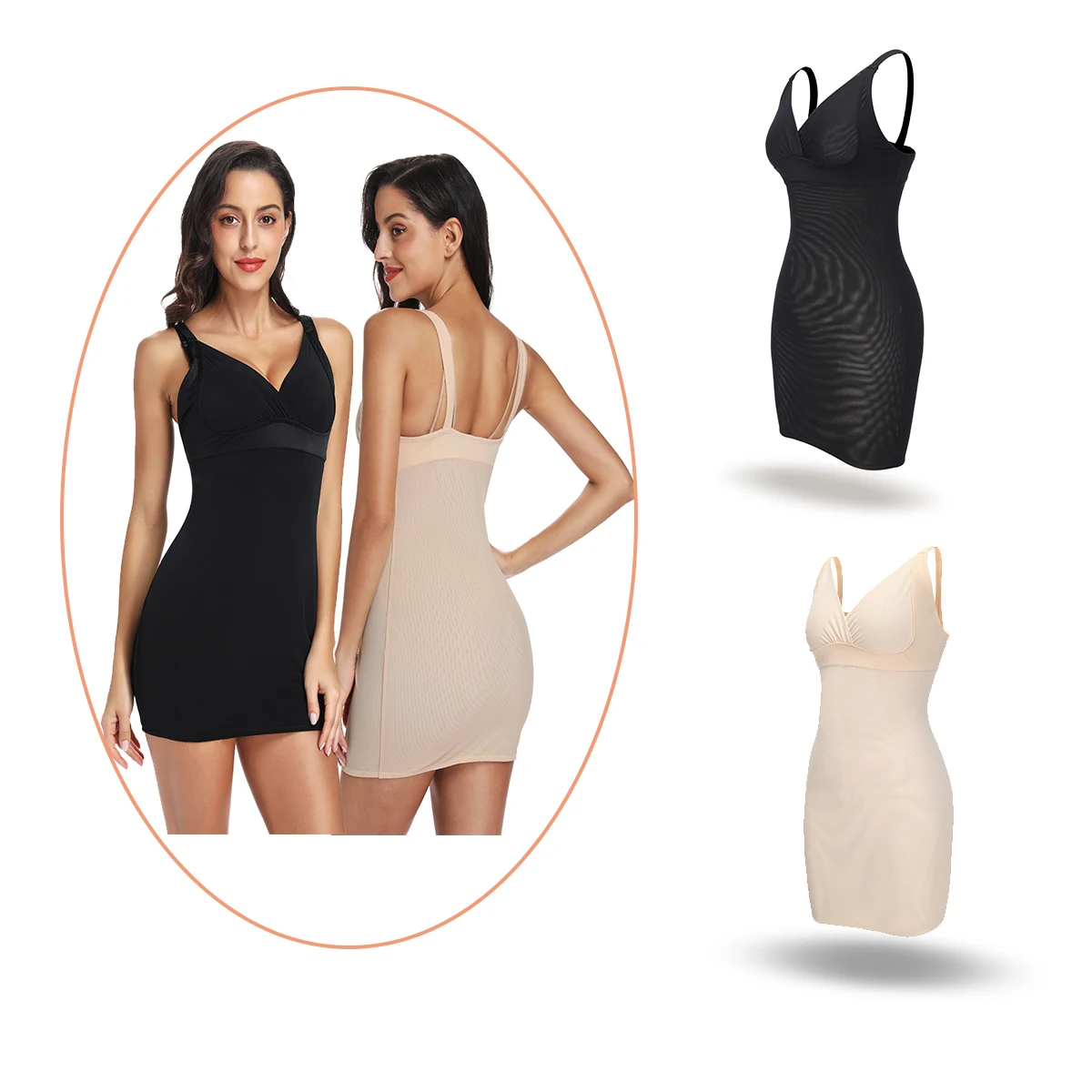 Joyshaper повседневное женское короткое платье мягкие платья без рукавов под нижнее