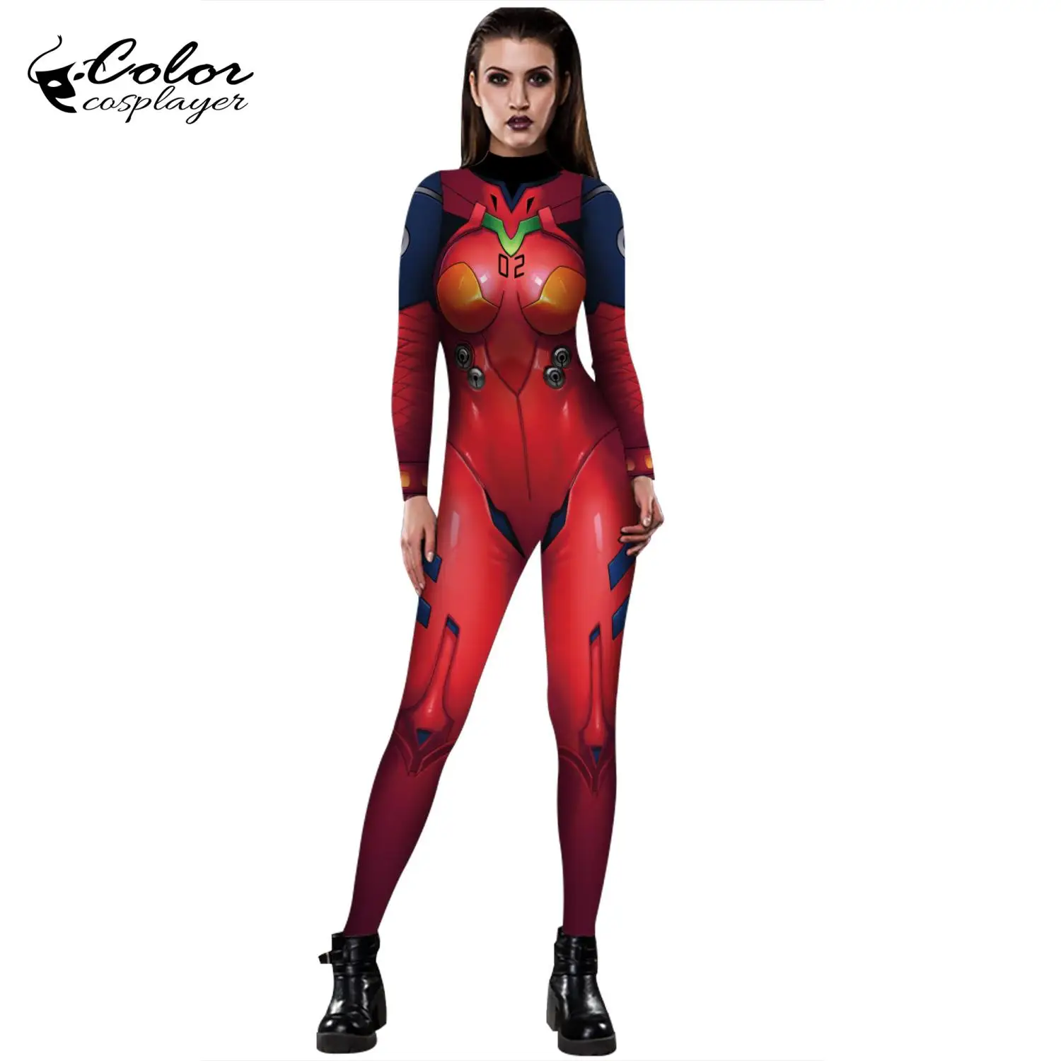 Цвет косплеер Аниме комиксов Аска Лэнгли сорью (Evangelion Asuka Langley Soryu) для женщин
