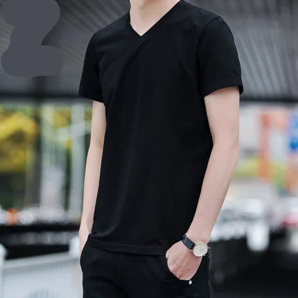 

Summer men's business casual short sleeve t-shirt 6566