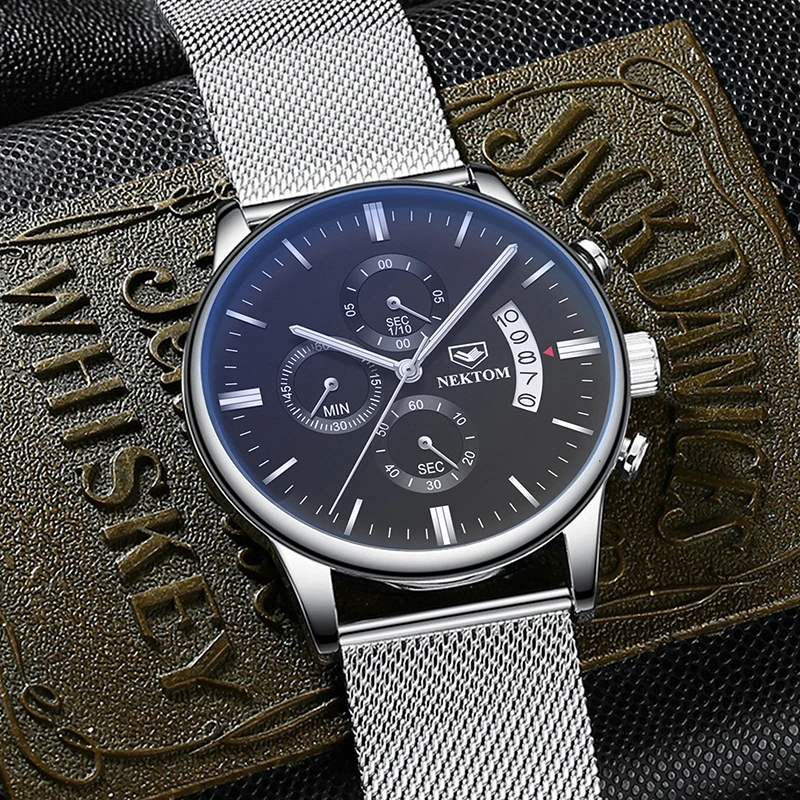 

2020 Watches Men Luxury Quartz Wrist Watch Sports Bussiness Relogio Masculino Fashion Stainless Steel Case Wrist Watch