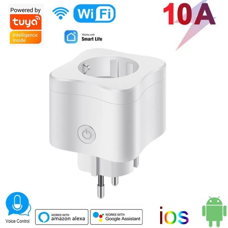 

Смарт-розетка с Wi-Fi, 10 а, с монитором питания