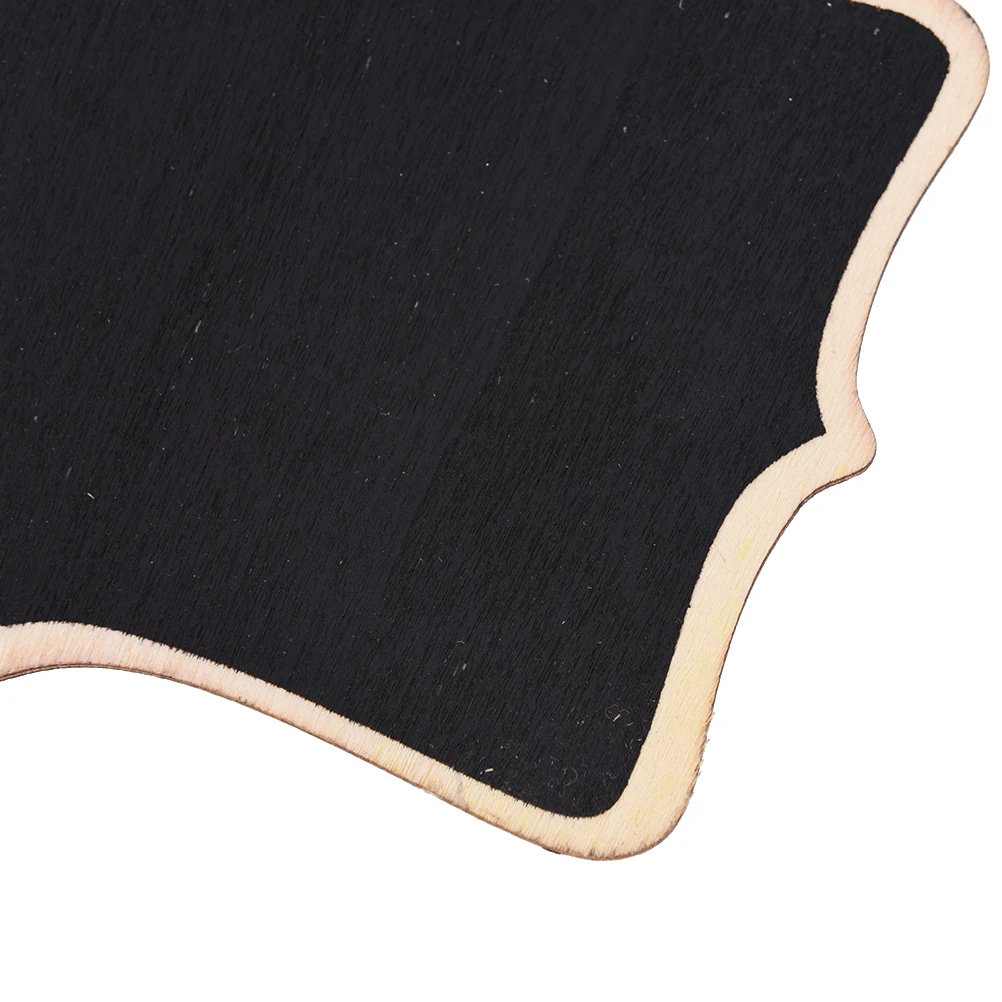 

Wooden wall-mount Black board with rope/Wood Blackboard memo/Message board 12*16*0.25cm