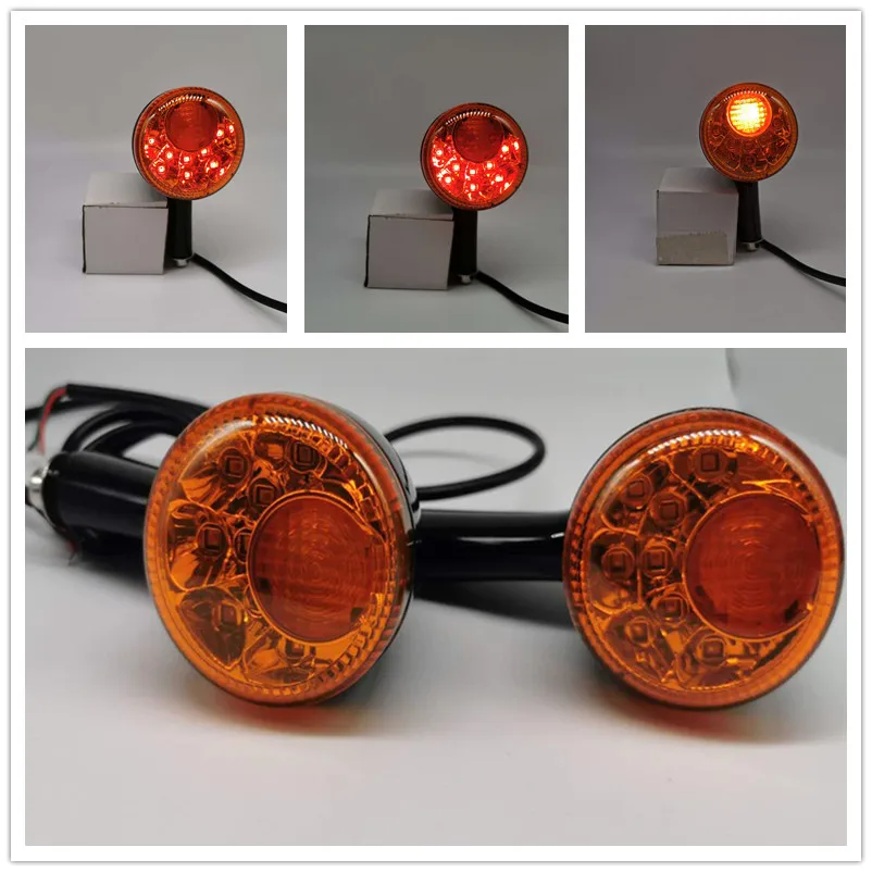 Индикаторы сигнала поворота для мотоциклов желтый светодиодный фонарь s Sportster 883