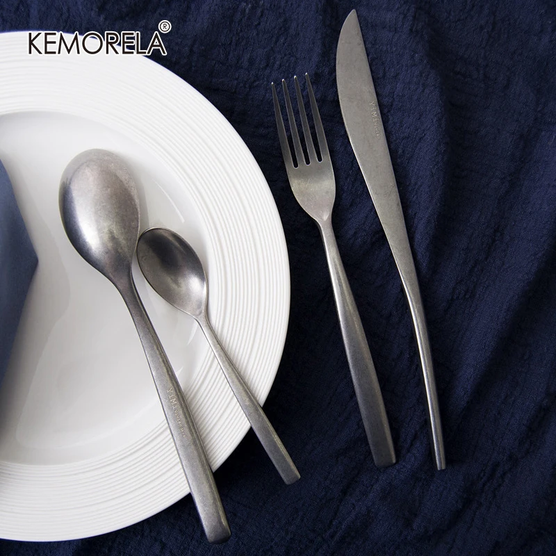 Набор столовых приборов из нержавеющей стали в японском стиле ретро комплект 16