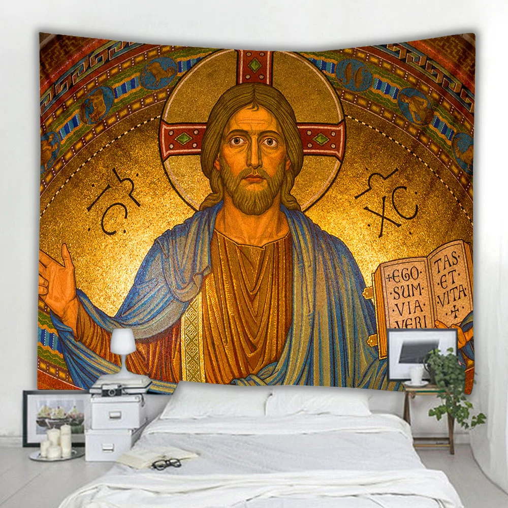 Индийский гобелен украшение с принтом религиозный пляжное одеяло | Дом и сад