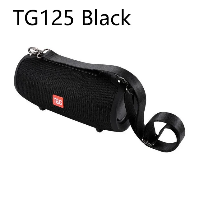 TG125black 40 Вт Bluetooth Колонка Портативная колонка динамик музыкальный плеер s Колонка Бумбокс с fm-радио Aux TF сабвуфер pk TG125 - Цвет: TG125black