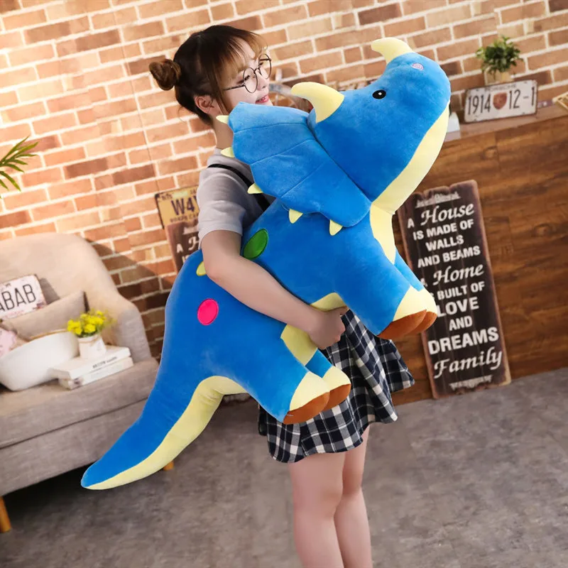 

25-100cm Kawaii Anime Plush Soft Triceratops Stegosaurus Plush Toy Dinosaur Doll Stuffed Toy Kids Dinosaurs Toy Birthday Gifts