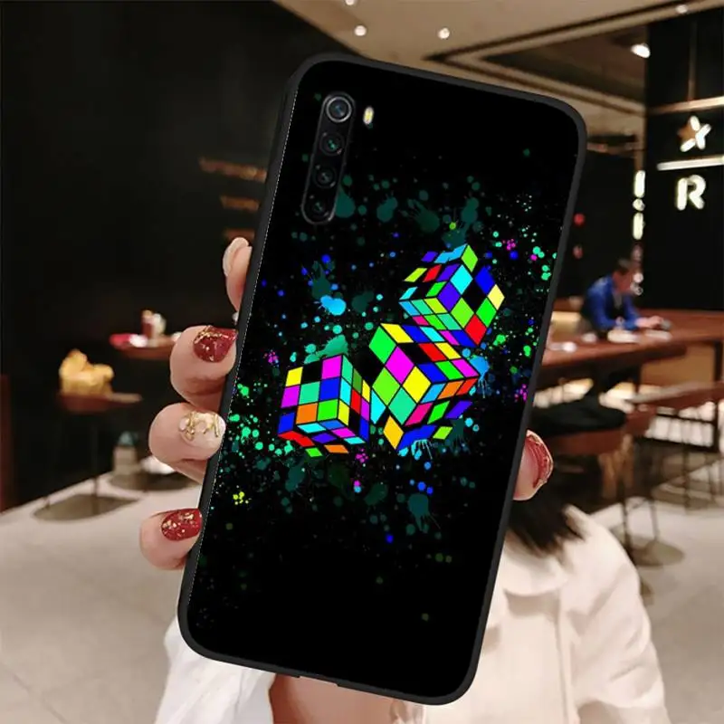 Милый чехол для телефона Magic Cube Bling Xiaomi Note Max Mi 3 7 8 9se Redmi 7a 8t 10 Pro Lite