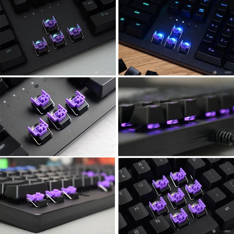 4 шт. Razer фиолетовые красные оптические Переключатели Переключатель горячей