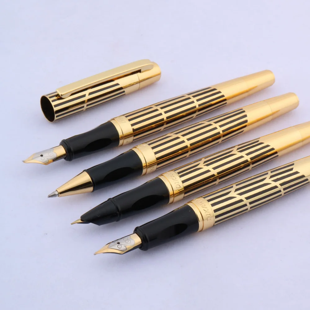 OFFICE new classical line Commerce black gift Golden Fountain Pen School Student Office Gifts Stationery | Канцтовары для офиса и