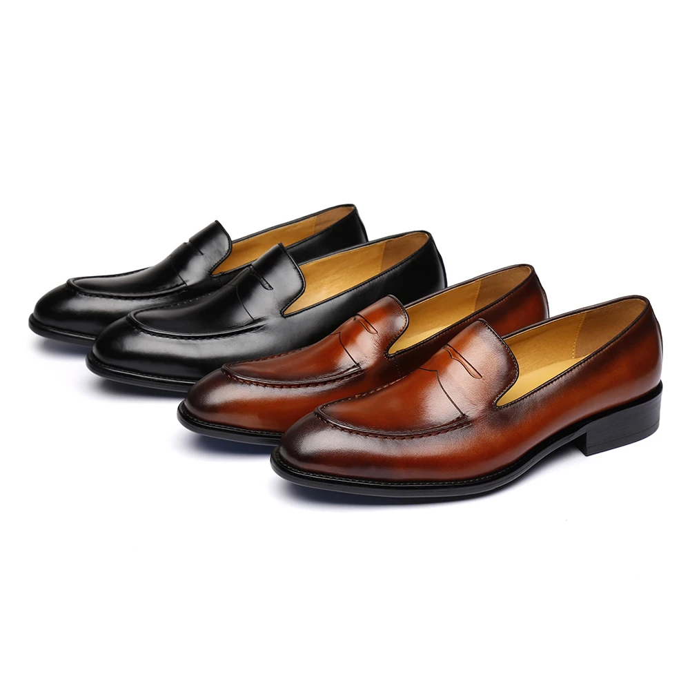 KARUCCI/роскошные мужские лоферы с двойным ремешком из натуральной кожи Цвет