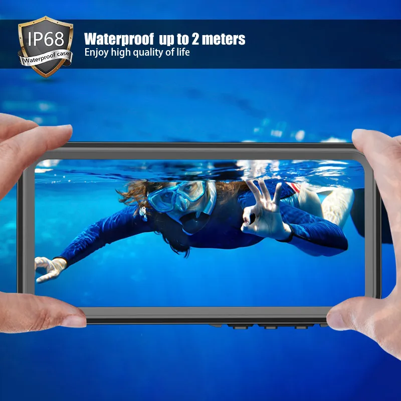 Для Huawei P20 Pro Lite P30 P40 водонепроницаемый чехол для плавания Mate 30 20 360 противоударный