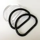 Пластиковые кольцевые ручки для сумок прозрачная запасная часть, аксессуары для сумок сделай сам, аксессуары для сумок и кошельков
