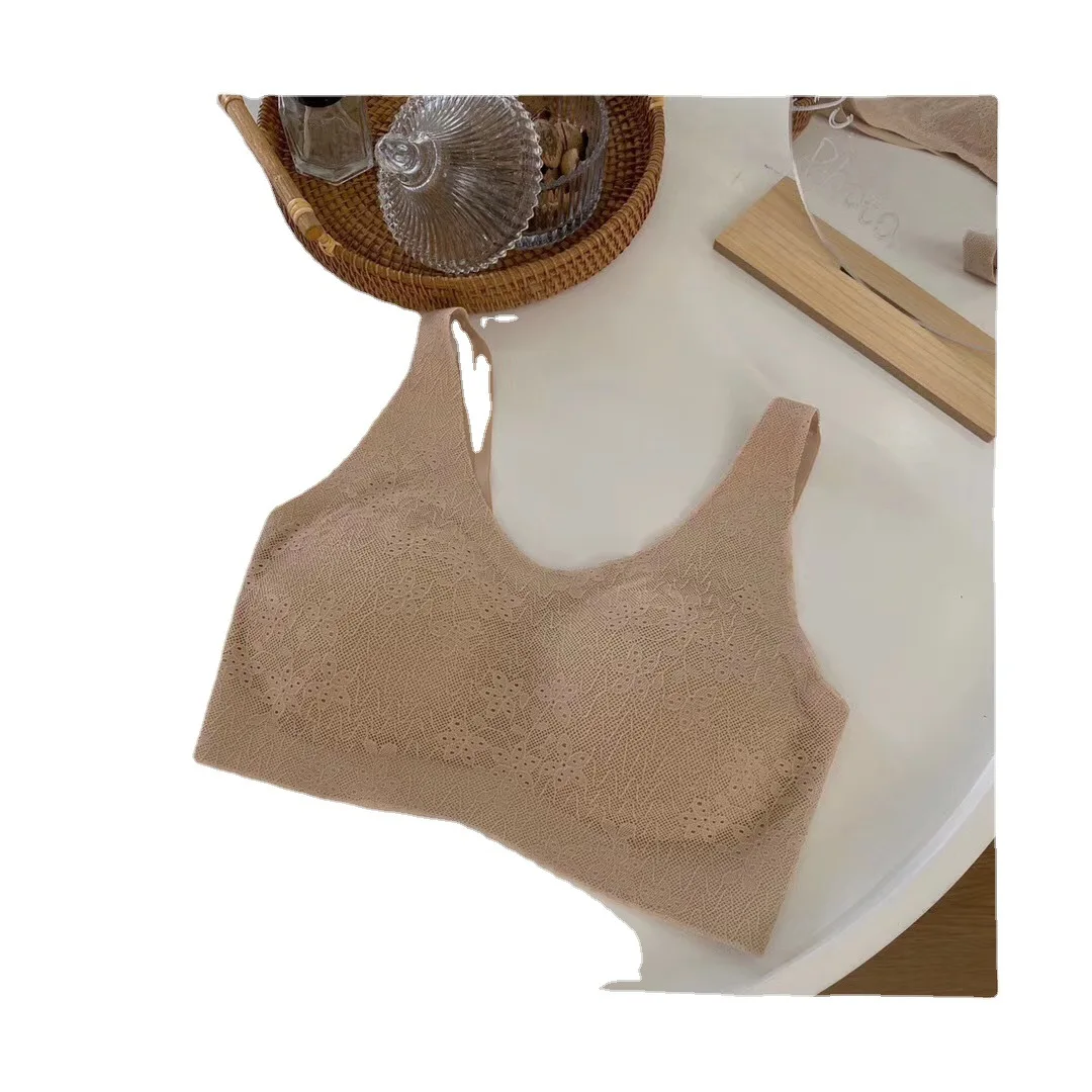 

[Air Air Cup 2.0] Seamless Seamless Latex Underwear Women's Anti-Skid Cup Push up Bra Vest Bra